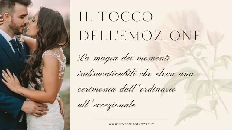 La magia dei momenti indimenticabili che eleva una cerimonia dall'ordinario all'eccezionale