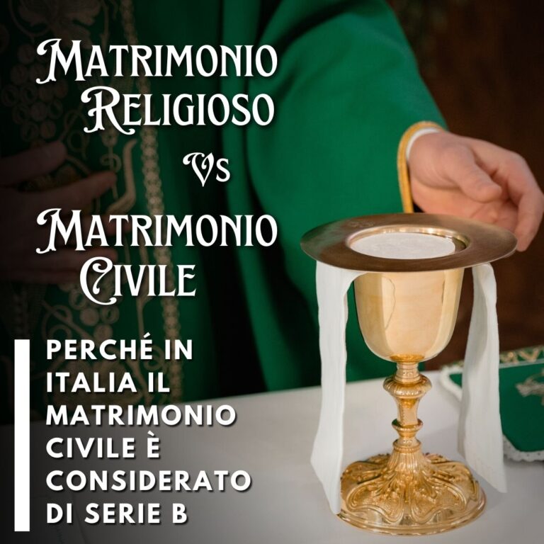 Perché in Italia il matrimonio civile è considerato di serie B