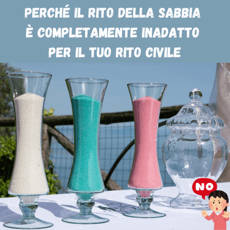 Perché il rito della sabbia è completamente inadatto per il tuo rito civile