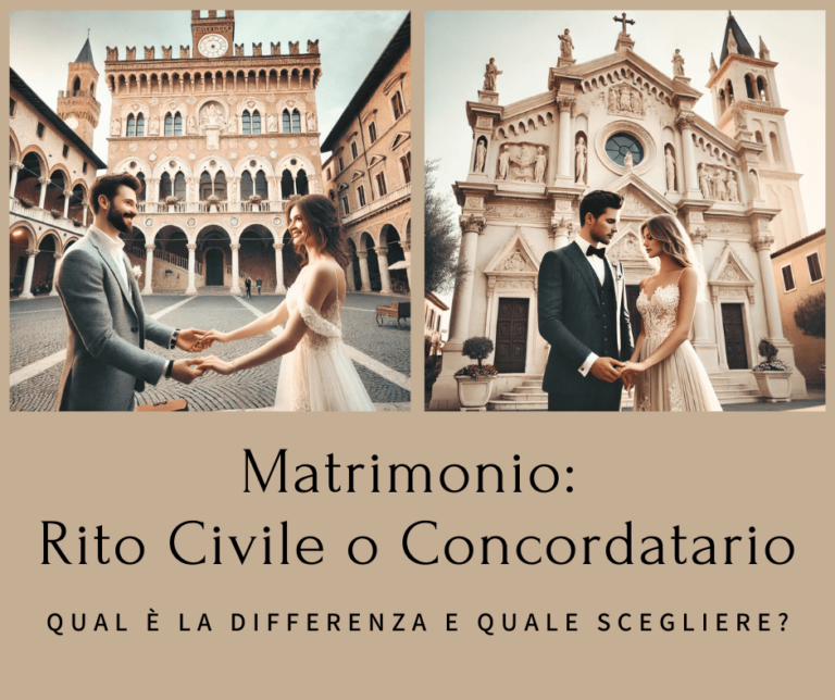 Matrimonio: Rito Civile o Concordatario